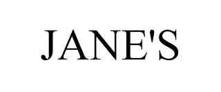 JANE'S trademark