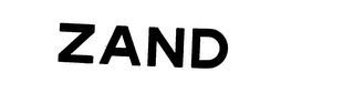 ZAND trademark
