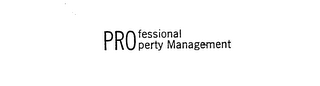 PROFESSIONAL PROPERTY MANAGEMENT trademark