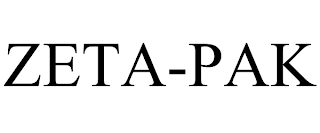 ZETA-PAK trademark
