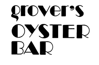 GROVER'S OYSTER BAR trademark