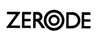 ZERODE trademark