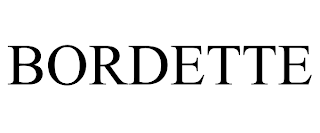 BORDETTE trademark