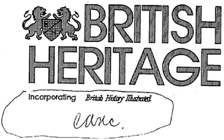 B H BRITISH HERITAGE trademark
