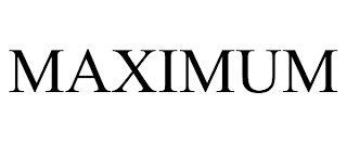 MAXIMUM trademark