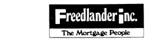 FREEDLANDER INC. THE MORTGAGE PEOPLE trademark