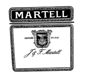 MARTELL J&F MARTELL FONDEE IN 1715