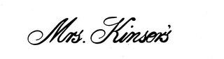 MRS. KINSER'S trademark
