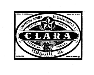 CLARA CERVEZA ESTRELLA DORADA