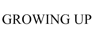 GROWING UP trademark