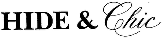HIDE & CHIC trademark