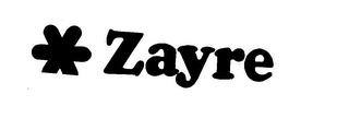 ZAYRE trademark