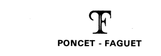 F PONCET-FAGUET trademark