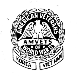 AMERICAN VETERANS AMVETS OF WORLD WAR II KOREA VIET NAM