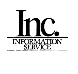 INC. INFORMATION SERVICE