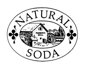 NATURAL SODA PARSON'S MILL trademark