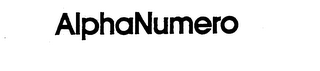 ALPHANUMERO trademark