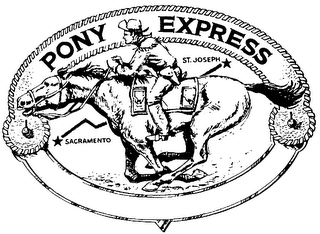 PONY EXPRESS SACRAMENTO ST. JOSEPH.