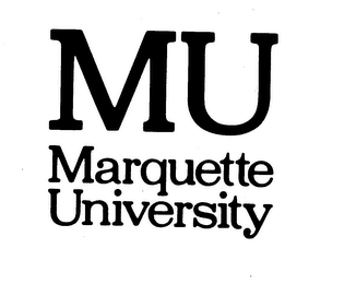 MU MARQUETTE UNIVERSITY trademark
