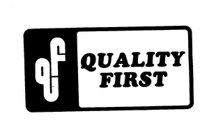 QF QUALITY FIRST trademark