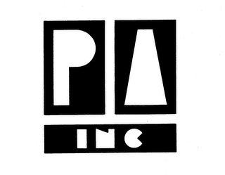 P A INC trademark