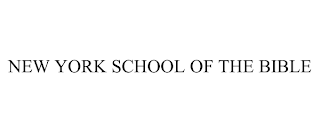 NEW YORK SCHOOL OF THE BIBLE trademark