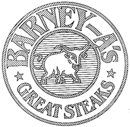 BARNEY-A'S GREAT STEAKS trademark