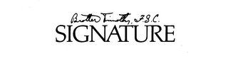 BROTHER TIMOTHY, F.S.C. SIGNATURE