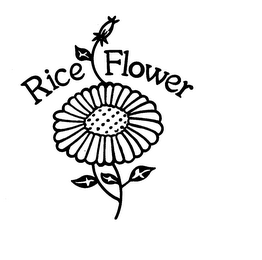 RICE FLOWER trademark