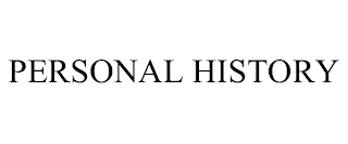 PERSONAL HISTORY trademark