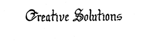 CREATIVE SOLUTIONS trademark
