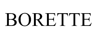 BORETTE trademark