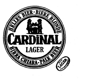 CARDINAL LAGER HELLES BIER BIER BLOND BIRRA CHIARA PALE BEER ECHT AUTHENTIQUE LAGER