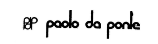 PDP PAOLO DA PONTE trademark