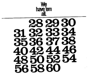 WE HAVE 'EM ALL (PLUS OTHER NOTATIONS)