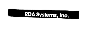 RDA SYSTEMS, INC.