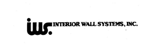IWS. INTERIOR WALL SYSTEMS, INC. trademark