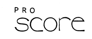 PRO SCORE trademark