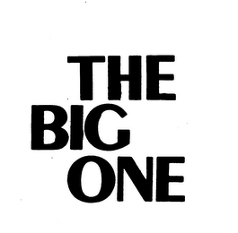 THE BIG ONE trademark