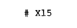 # X15