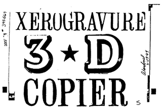 XEROGRAVURE 3* D COPIER AND DESIGN