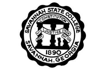 SAVANNAH STATE COLLEGE SAVANNAH, GEORGIA 1890 trademark