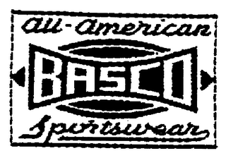 BASCO ALL-AMERICAN SPORTSWEAR trademark