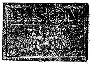 BISON TOUGH CLOTHING FOR TOUGH GUYS QUALITY TOUGHEST JEANS trademark