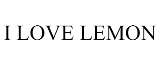 I LOVE LEMON trademark
