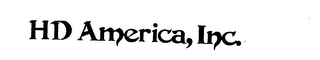 HD AMERICA, INC. trademark