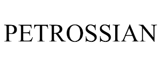 PETROSSIAN trademark