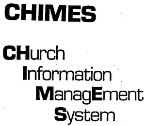 CHIMES CHURCH INFORMATION MANAGEMENT SYSTEM