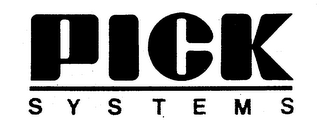 PICK SYSTEMS trademark