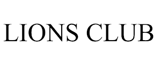 LIONS CLUB trademark